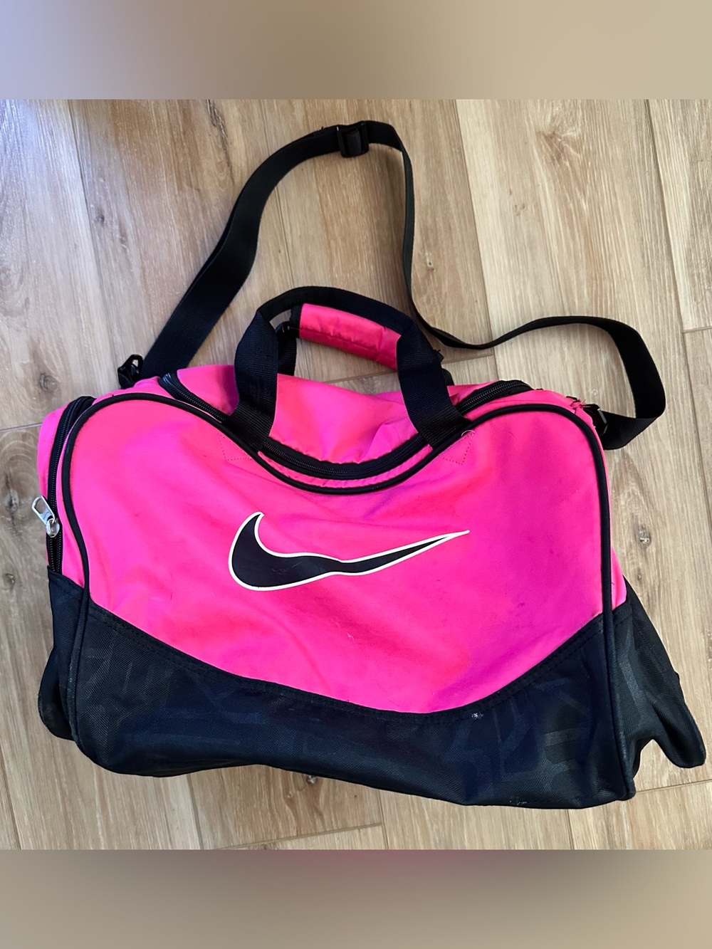 Nike Nylon Pink Duffle Bag